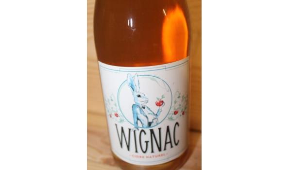 18 flessen div sterke drank WIGNAC